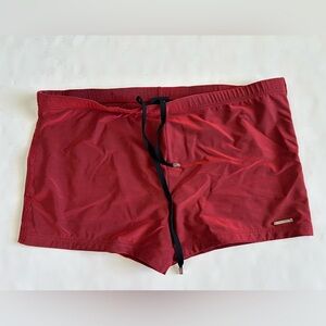 BOSS HUGO BOSS Men's Red Swim Shorts Size M